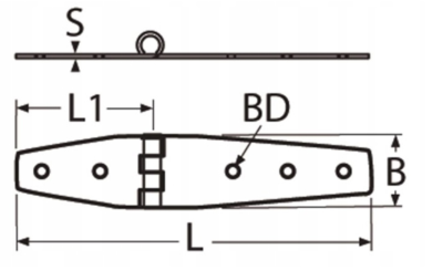 ZAWIAS SPLATANY MEBLOWY NIERDZEWNY 102 x 27 mm