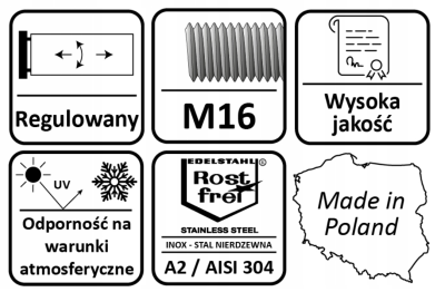 ZAWIAS REGULOWANY NIERDZEWNY DO WSPAWANIA M16