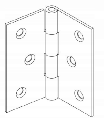 ZAWIAS SPLATANY MEBLOWY NIERDZEWNY 60 x 44 mm