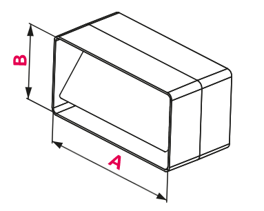 ŁĄCZNIK KANAŁU PŁASKIEGO Z ZAWOREM ZWROTNYM 55 x 110 mm