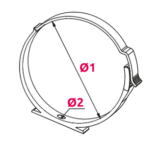 UCHWYT KANAŁU OKRĄGŁEGO fi 100
