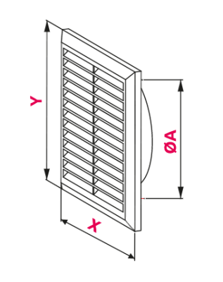 KRATKA WENTYLACYJNA Ø125