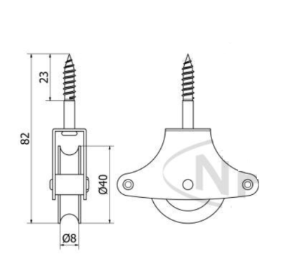 BLOCZEK DO LINEK AMIG 4-40 METALOWY MODEL 4