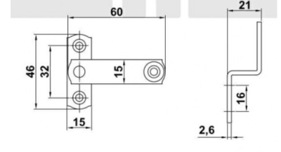 ZAMKNIĘCIE OKNA CZARNE ODGIĘTE MODEL 4