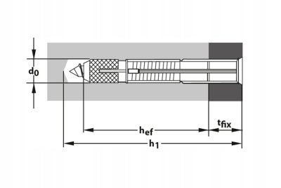 KOŁEK ROZPOROWY GAZBETON YTONG TOX APOLLO 8 x 60 mm