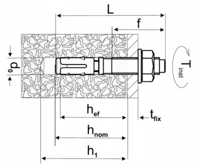 KOTWA SWORZNIOWA OCYNKOWANA M10 x 85 mm 10 szt.