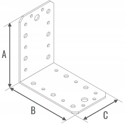 KĄTOWNIK ŁĄCZNIKOWY 150x50x40x2.5