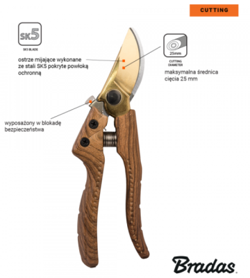 SEKATOR OGRODOWY V-SERIES OSTRZE MIJAJĄCE SK5