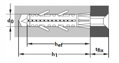 KOŁEK ROZPOROWY TOX BARRACUDA 5 x 25 mm 100 szt.