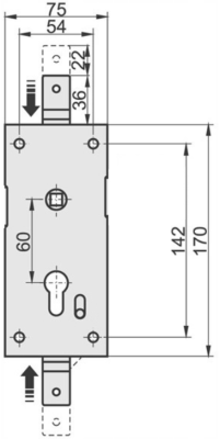 ZAMEK KASTEL-4.12 PRAWY