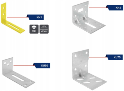 KĄTOWNIK REGULOWANY DO PROFILI 85x85x93x2.0