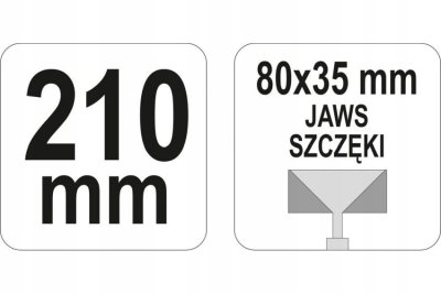 SZCZYPCE DO KSZTAŁTOWANIA PROFILI BOCZNE 210 mm