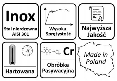 SPRĘŻYNA NACIĄGOWA INOX Z UCHEM 12 / 2.0 x 100