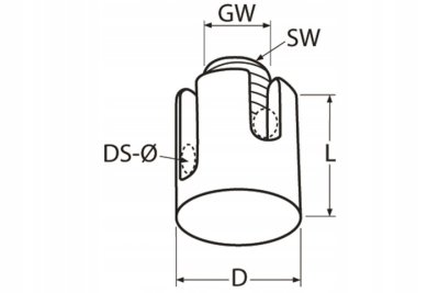 ZACISK DO LIN KRZYŻOWY NIERDZEWNY 4 mm