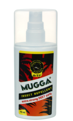 ŚRODEK NA KOMARY MUGGA SPRAY STRONG 50% 75 ml