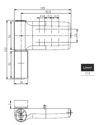 ZAWIAS DRZWIOWY DO PCV JOCKER 17.5mm 120 kg CZARNY MAT