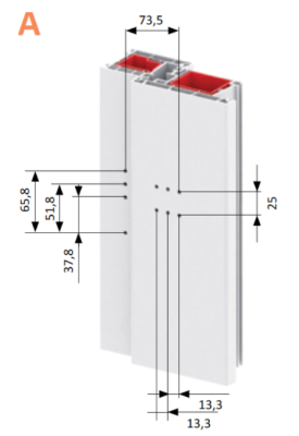 ZAWIAS DRZWIOWY DO PCV JOCKER 17.5mm 120 kg CZARNY MAT