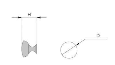 GAŁKA MEBLOWA OKRĄGŁA GM-330 G5 NIKIEL SATYNA