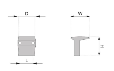 GAŁKA MEBLOWA KWADRATOWA GM-335 G2 CHROM POŁYSK