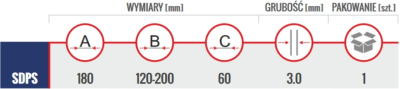 PODSTAWA SŁUPA Z PRĘTEM OZDOBNA 120-200 mm