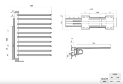 WIESZAK BOCZNY NA SPODNIE SYMPHONY WB-667 ANTRACYT