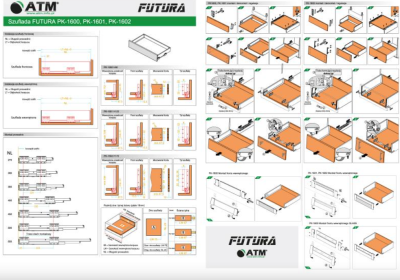 SZUFLADA FUTURA PK-1600 H90 L-500 ANTRACYT