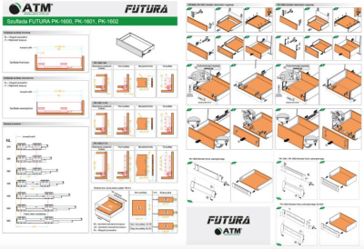 SZUFLADA FUTURA PK-1600 H90 L-550 BIAŁY