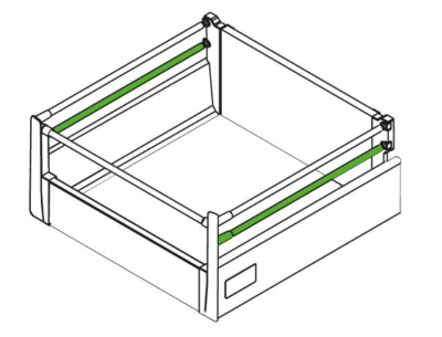 RELING DO PREMIUM BOX PKR-1011 L-270 BIAŁY DOLNY