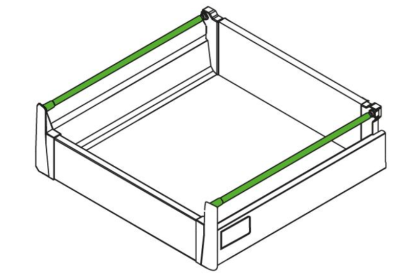 RELING DO PREMIUM BOX PKR-1012 L-270 BIAŁY GÓRNY