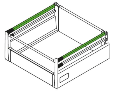 RELING DO PREMIUM BOX PKR-1092 L-270 BIAŁY GÓRNY