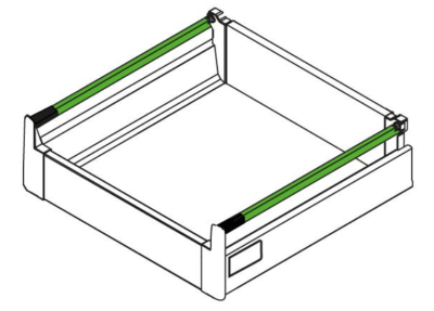 RELING DO PREMIUM BOX PKR-1092 L-270 BIAŁY GÓRNY