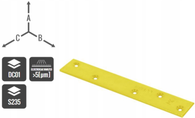 ŁĄCZNIK GRUBY 193x35x3.5