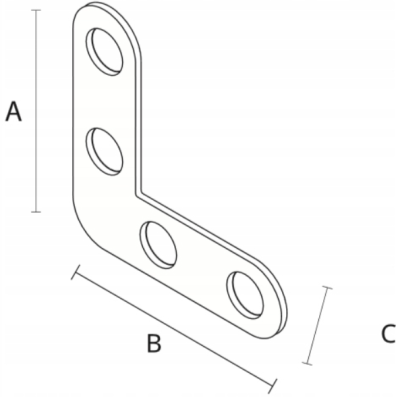 NAROŻNIK LEKKI 75x75x16x1.5