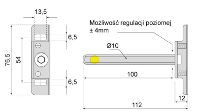 RAMIĘ NIEWIDOCZNE DO PÓŁKI SMART MS-307 10 x 100 mm