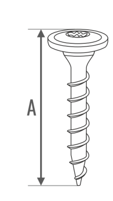 WKRĘTY OGRODOWE Z GŁÓWKĄ TALERZOWĄ 8,0 x 40 mm 10 szt.