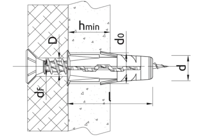 KOŁEK ROZPOROWY UNIWERSALNY EKO 10 x 36 mm 80 szt.