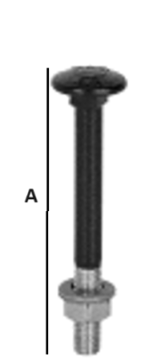 ŚRUBA ZAMKOWA Z ŁBEM GRZYBKOWYM M6 x 60 mm