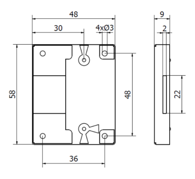 ZAMEK MEBLOWY NAKŁADANY PATYNA 30 mm