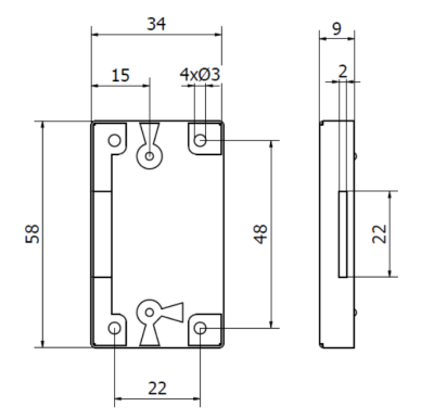 ZAMEK MEBLOWY NAKŁADANY PATYNA 15 mm