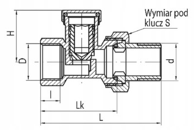 ZAWÓR GRZEJNIKOWY ODCINAJĄCY 1/2 PROSTY