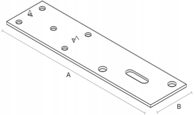 UCHWYT DO MONTAŻU OKIEN DREWNIANYCH 160x40x1.0