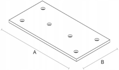 UCHWYT SKRZYNIOWY 110x50 mm ŻÓŁTY OCYNK